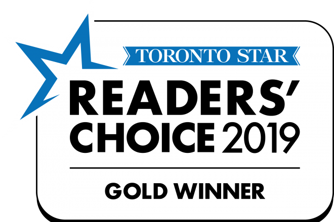 Toronto Star Readers Choice 2019 Gold Winner