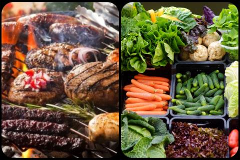 bbq produce collage