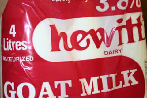 hewitt's goat milk, red bag