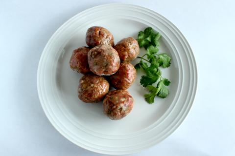 meatballs on a plate