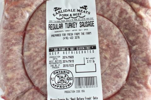 regular turkey sausage