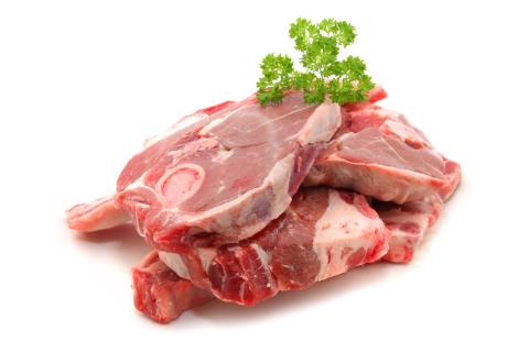 raw lamb leg steaks